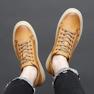 Genuine Leather British style Men’s Casual Shoes